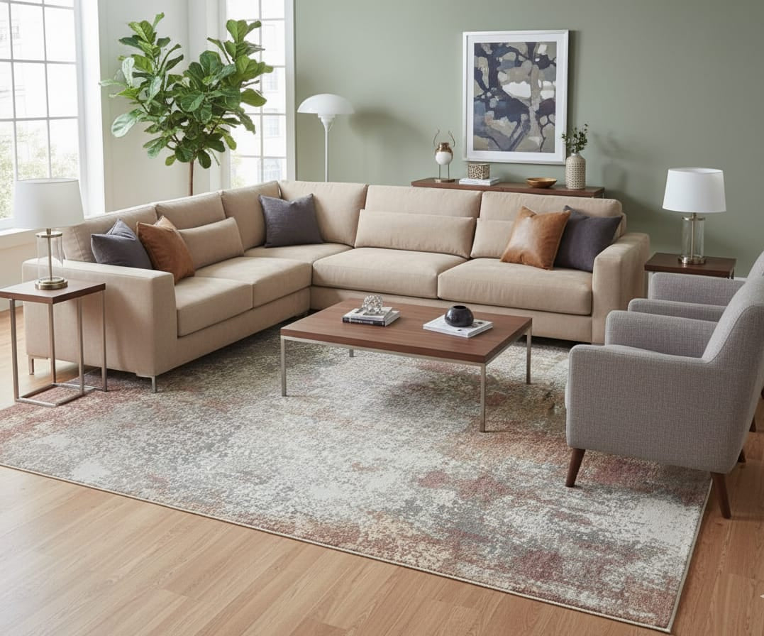 Wool silk carpet (Me 851)