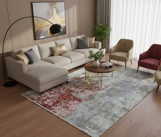 Wool silk carpet (me 854)
