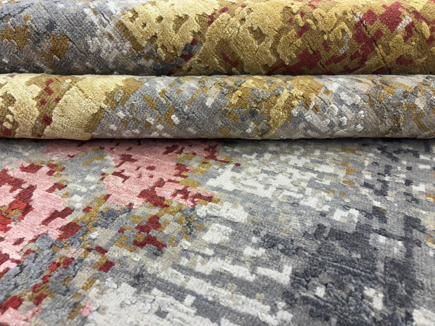 Wool silk carpet (me 854)