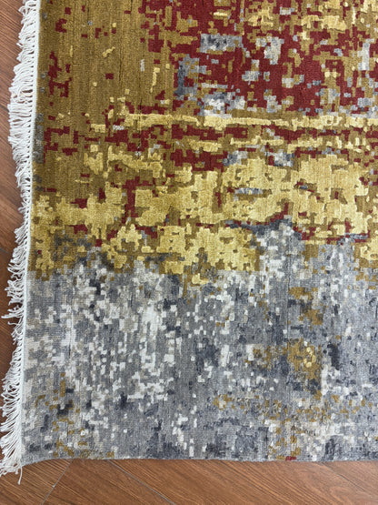 Wool silk carpet (me 854)