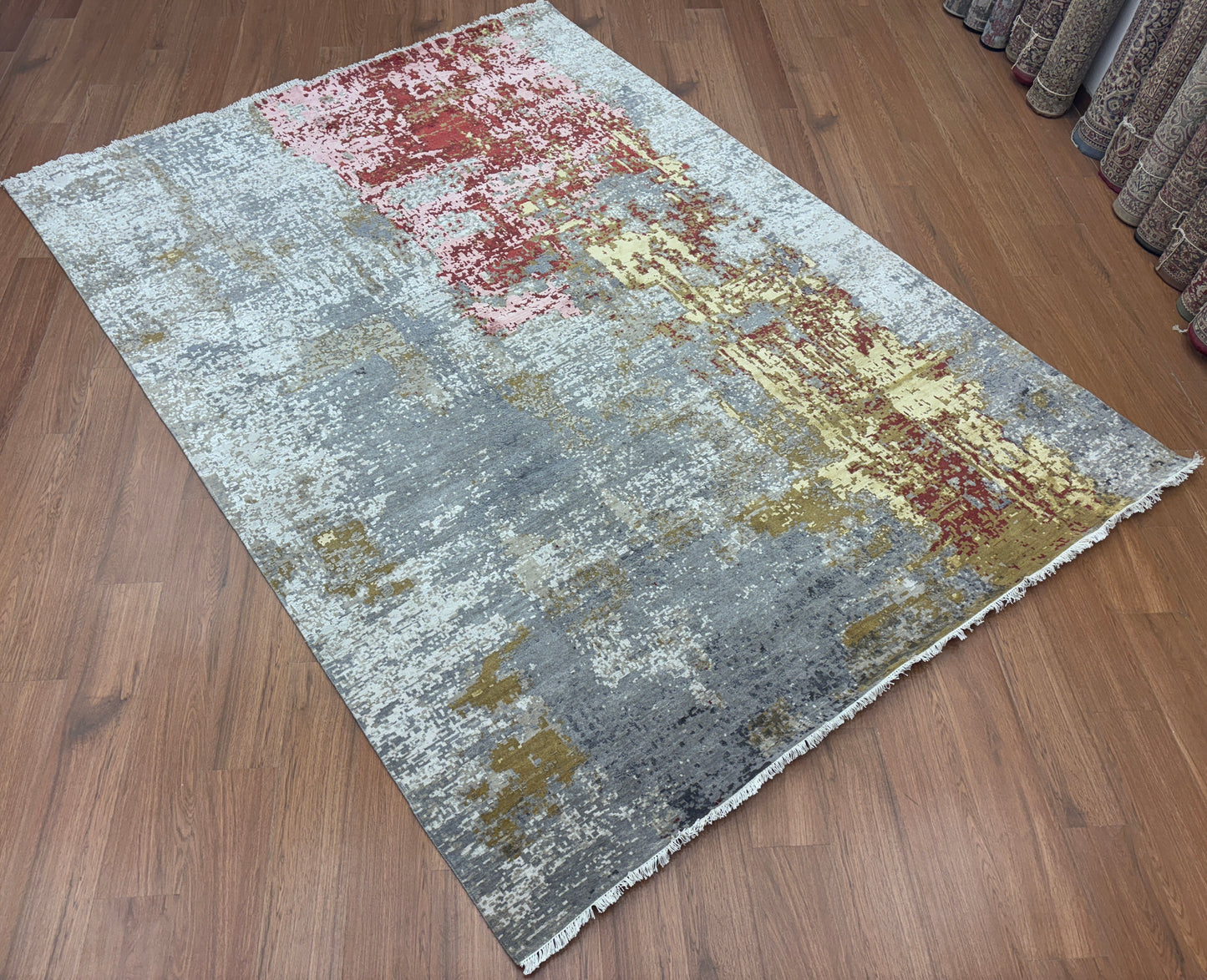 Wool silk carpet (me 854)