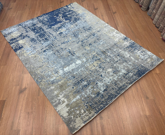 Wool silk carpet (me 857)