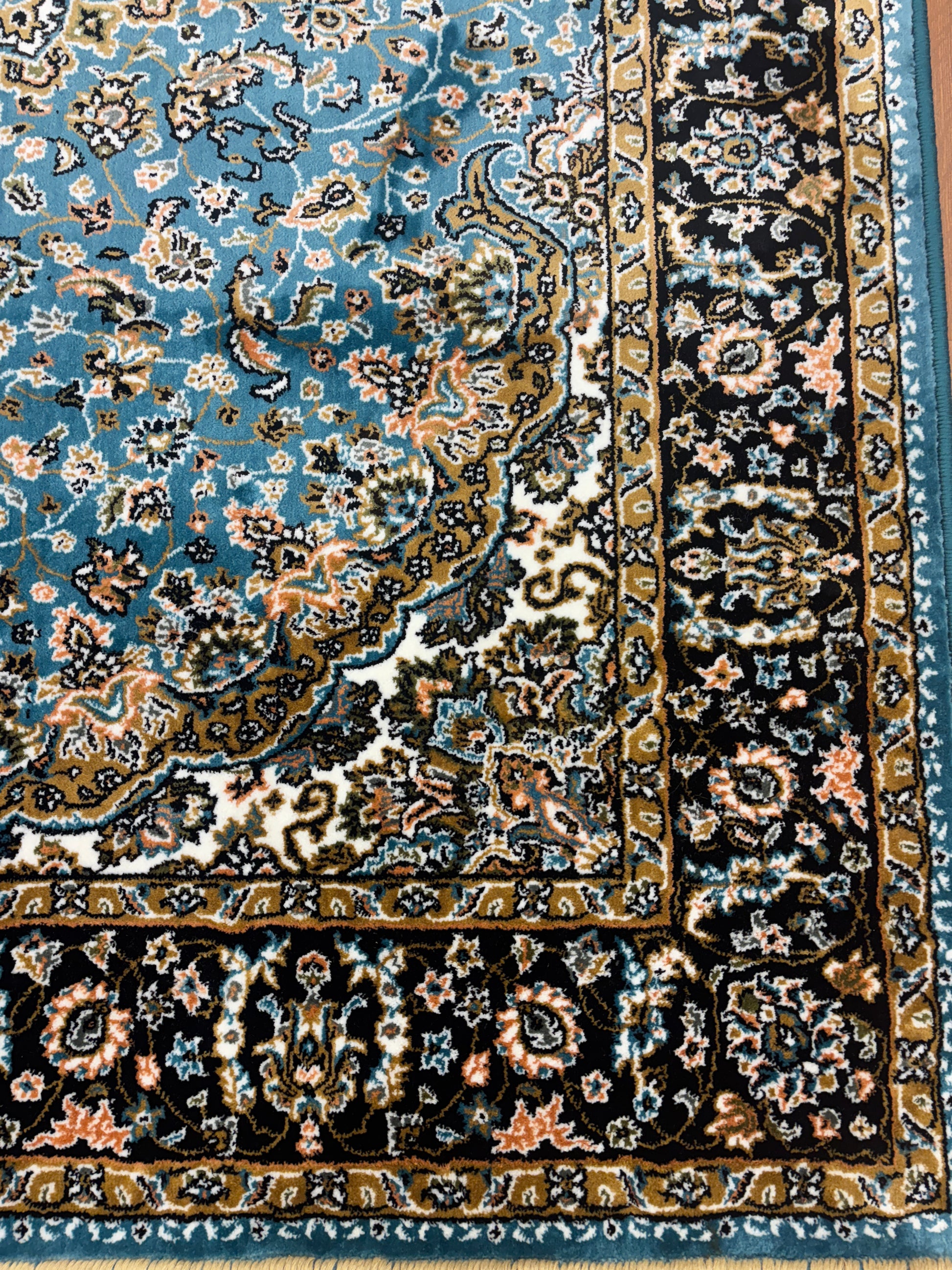 Persian Silk carpet - MRO 06 - Turkoise | variant: Turkoise