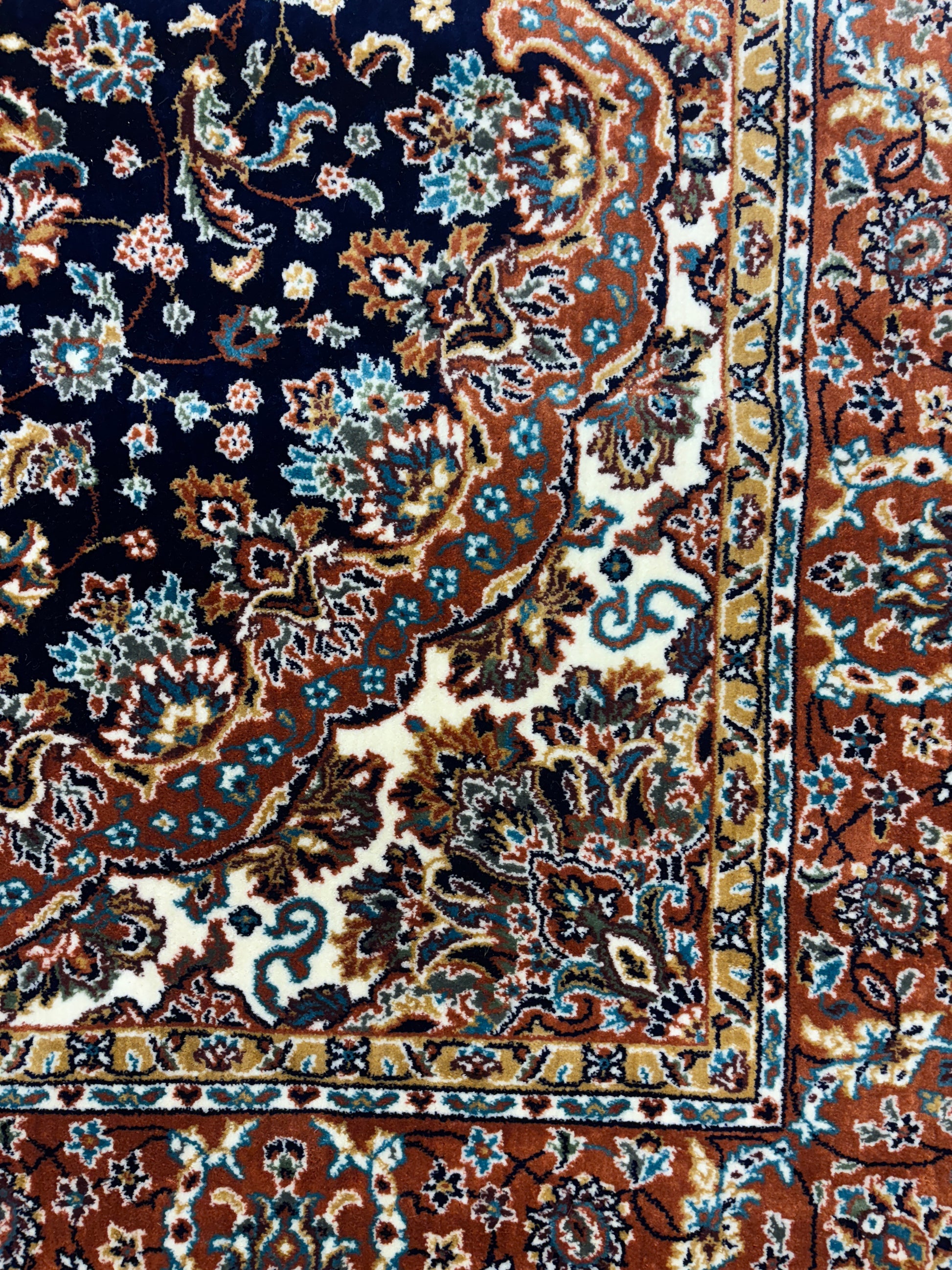 Persian Silk carpet - MRO 06 - Blue | variant: Blue
