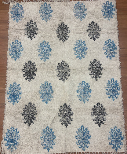 Hand block printed cotton Rug- Mangal Print 32