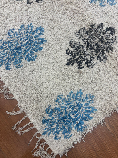 Hand block printed cotton Rug- Mangal Print 32