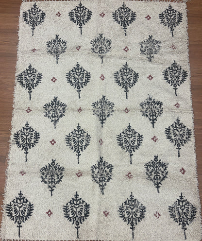 Hand block printed cotton Rug- Mangal Print 33