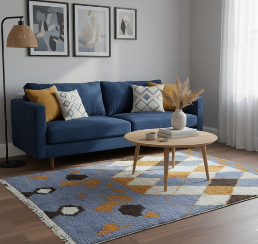 Wool Shaggy carpet/Moroccan (Mangal shaggy 601)