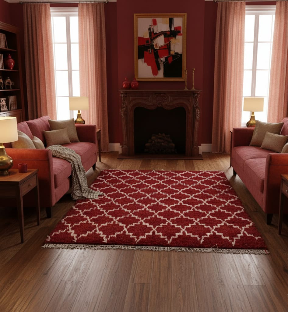 Wool Shaggy carpet/Moroccan (Mangal shaggy 603)
