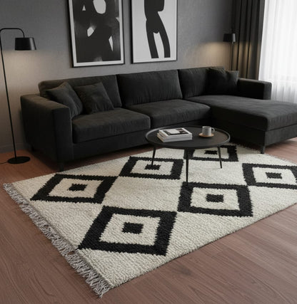 Wool Shaggy carpet/Moroccan (Mangal shaggy 604)