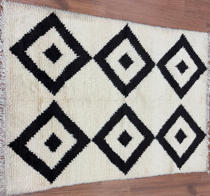 Wool Shaggy carpet/Moroccan (Mangal shaggy 604)
