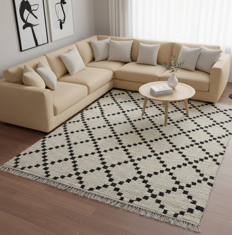 Wool Shaggy carpet/Moroccan (Mangal shaggy 606)