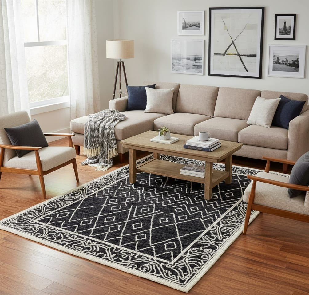 Tufted Woollen Carpet (Mangal tufted 113)
