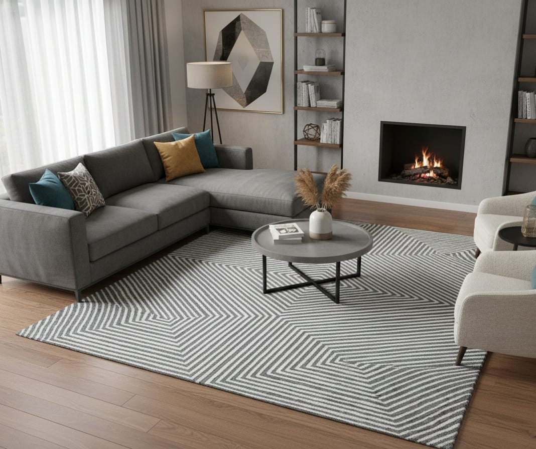 Tufted Woollen Carpet (Mangal tufted 117)