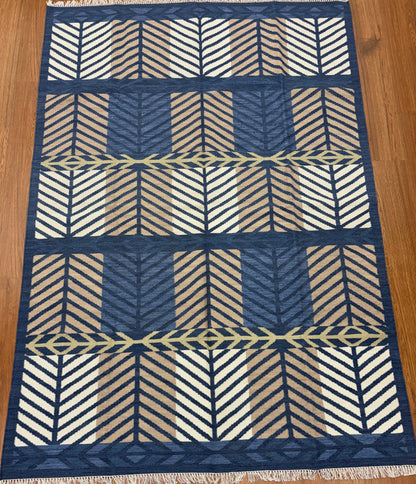 Hand made woollen Punja Dhurrie- WPD 04